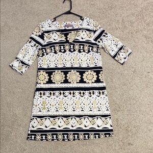 Black and Gold Dress